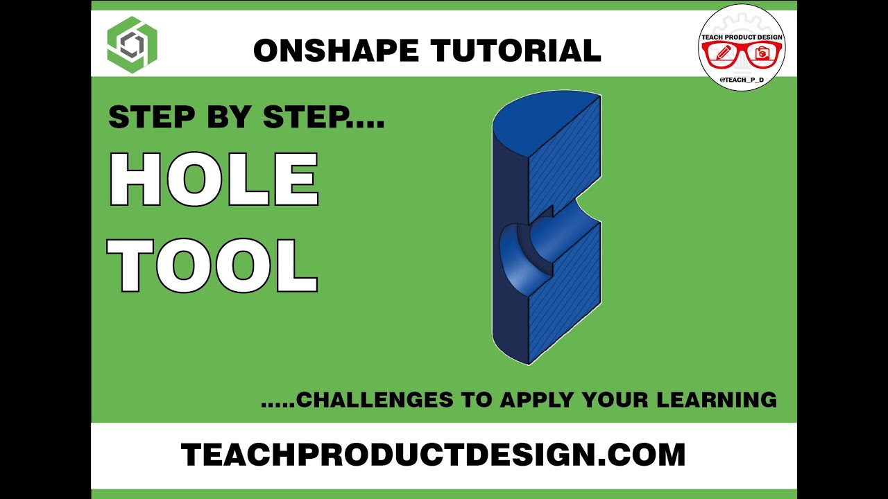 Onshape Tutorial. How to create a HOLE ON CURVE? x2 ways of creating TANGENT planes.
