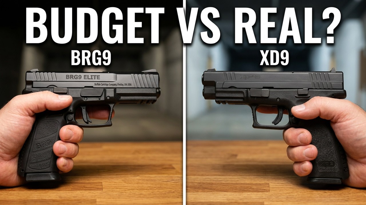 Бюджетный BRG Elite 9mm XD9 против настоящего XD9
