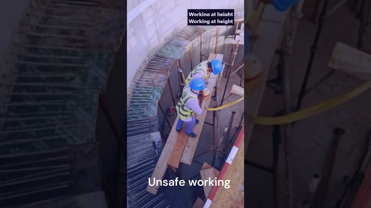 They Trusted the Scaffold&hellip; It Collapsed in Seconds #scaffolding #safetyfails  #shorts #shortsfeed