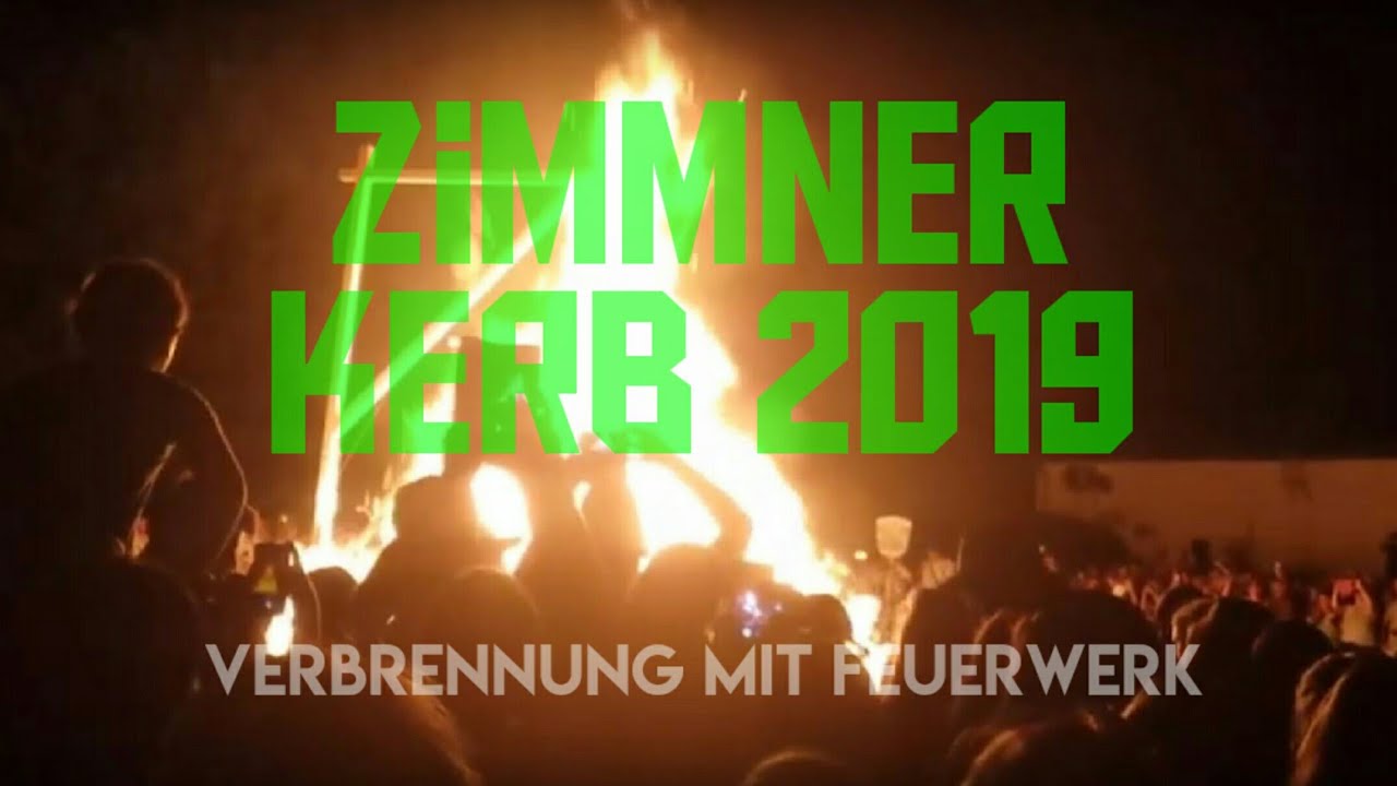 Zimmner Kerb 2019 - Verbrennung der Kerbbobbe Cordula