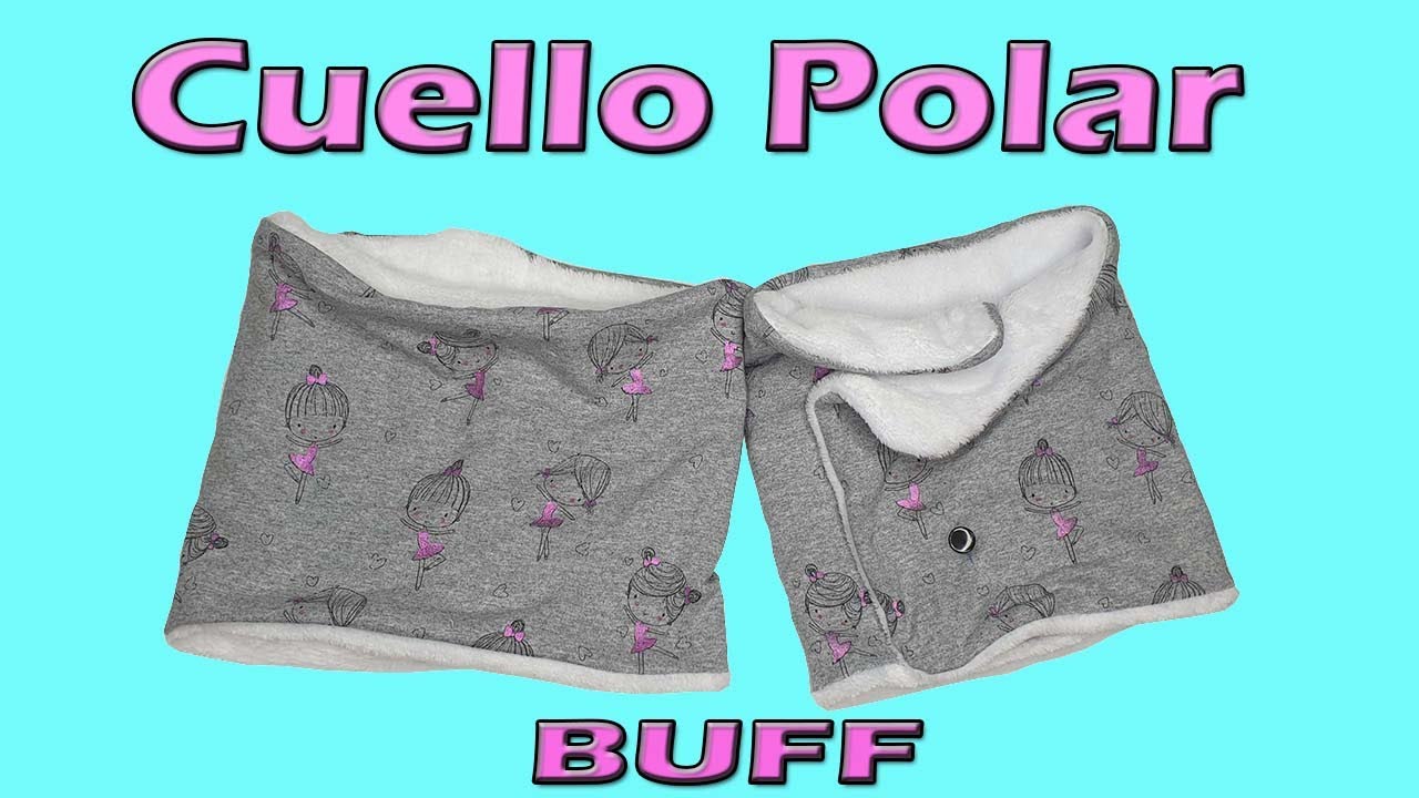 DIY Tutorial Cómo hacer un CUELLO polar de tela o BUFF