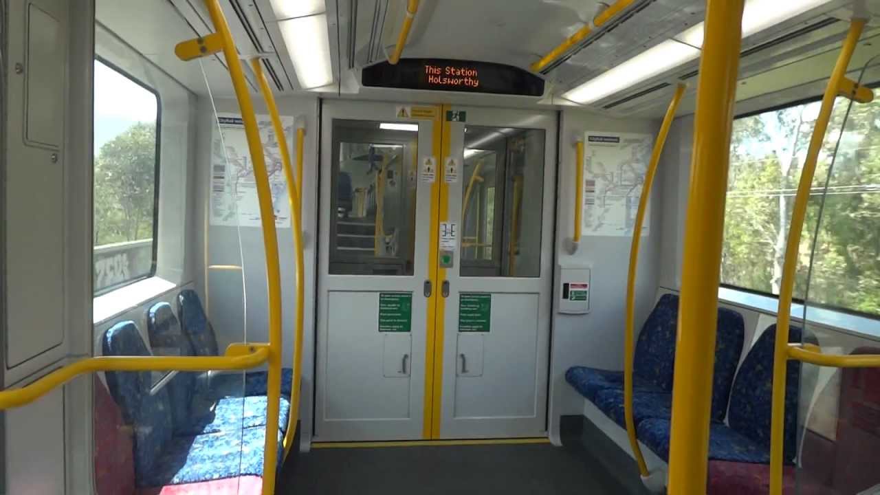 CityRail Waratah A17 Arriving at Holsworthy Station, onboard to Glenfield and departing Glenfield