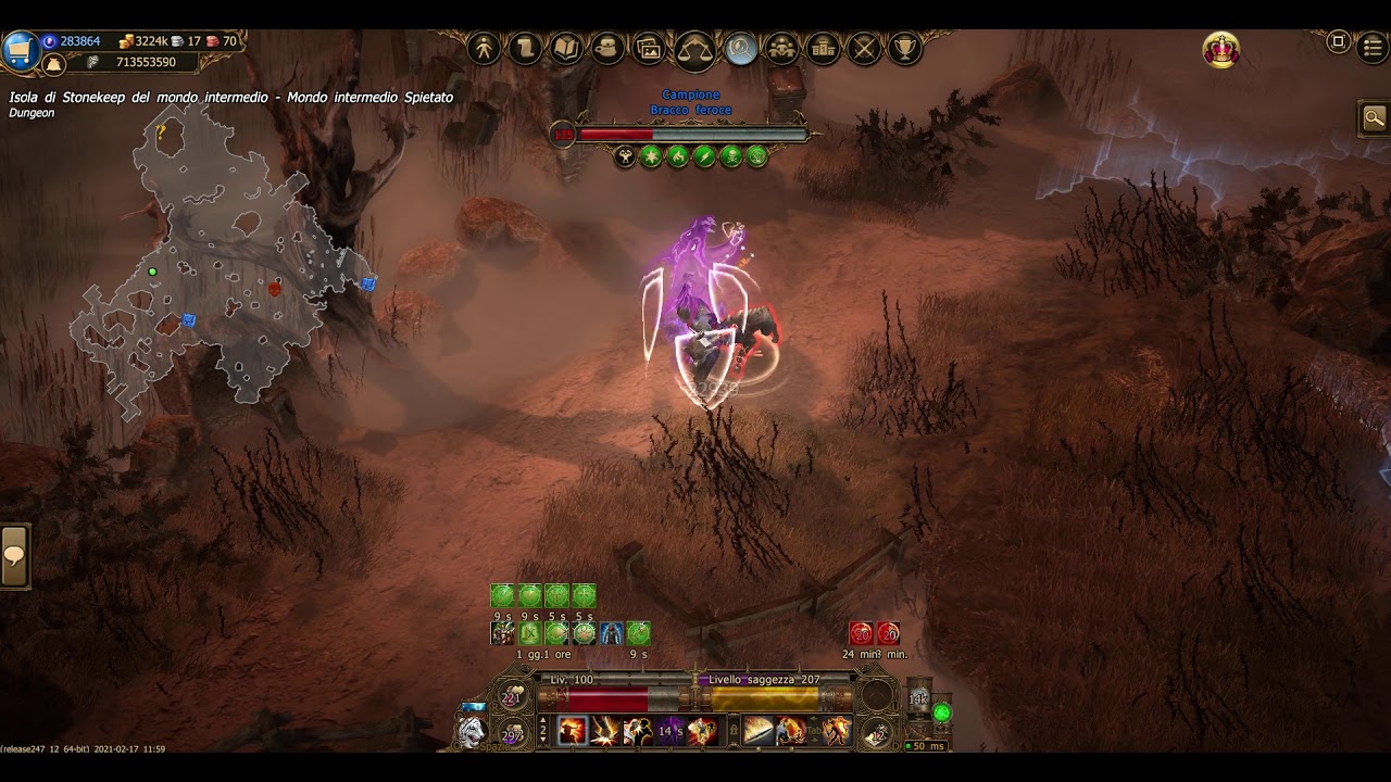 Drakensang Dark Legacy, Miniboss with shield vs miniboss without.