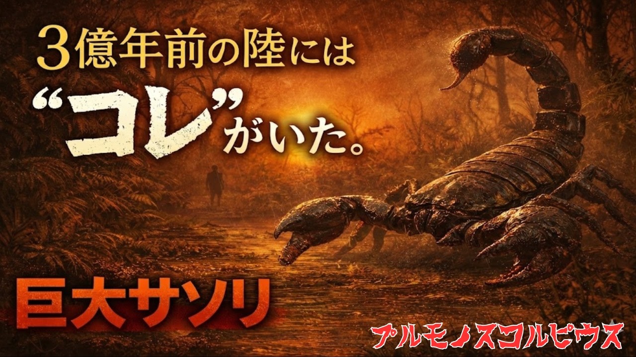3億年前、陸を歩いていた“巨大サソリ”とは何者か？【ゆっくり解説】
