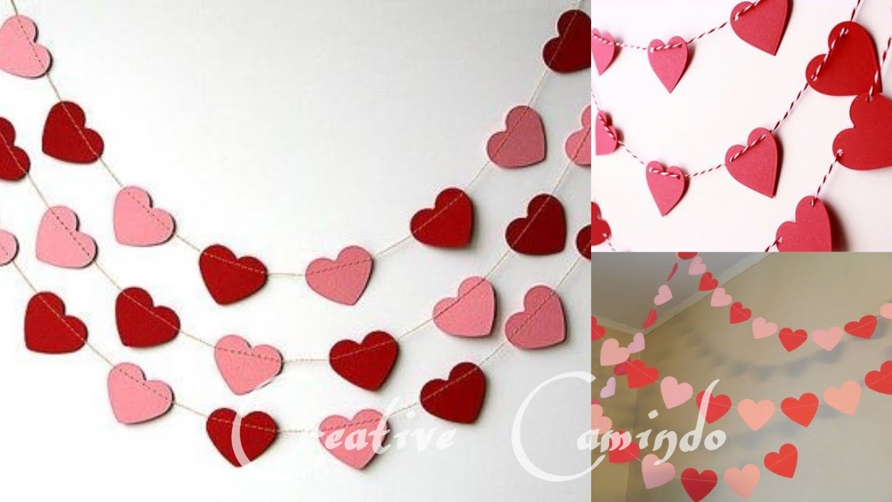 KEREN!!!  Cara Membuat Hiasan Dinding Love ❤Dari Kertas Origami