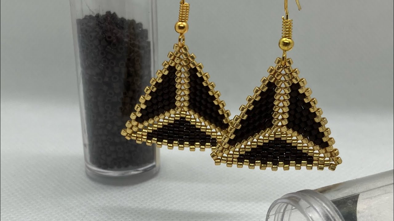 Tutorial Aretes / Peyote Triangular / Miyuki