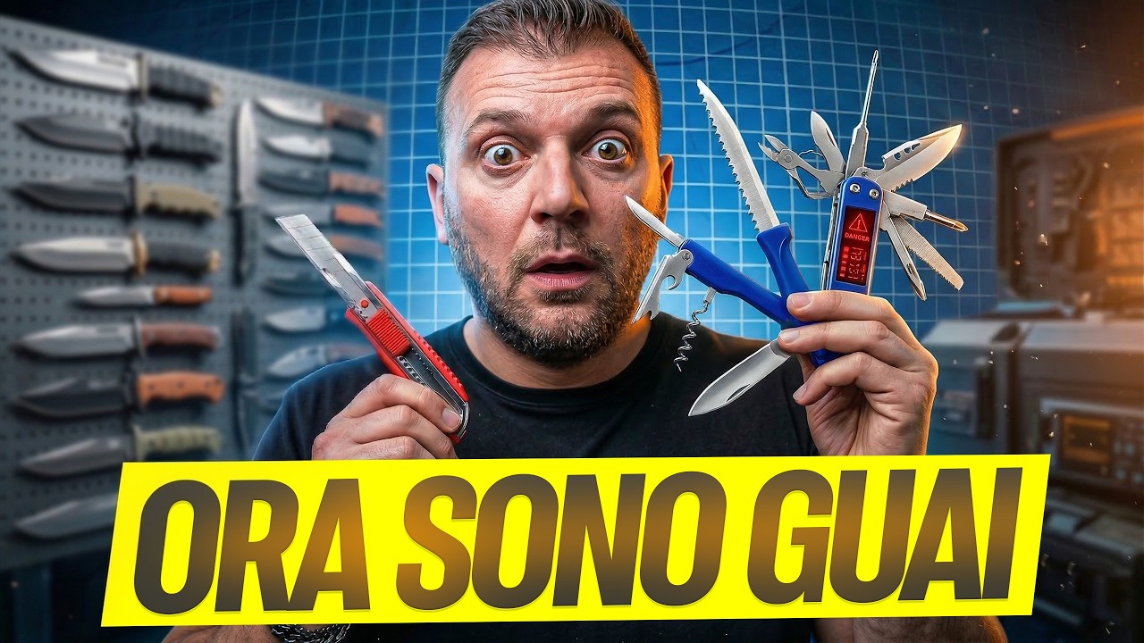 NUOVA LEGGE sui COLTELLI, ora sono guai per tutti. Ecco COSA DEVI SAPERE