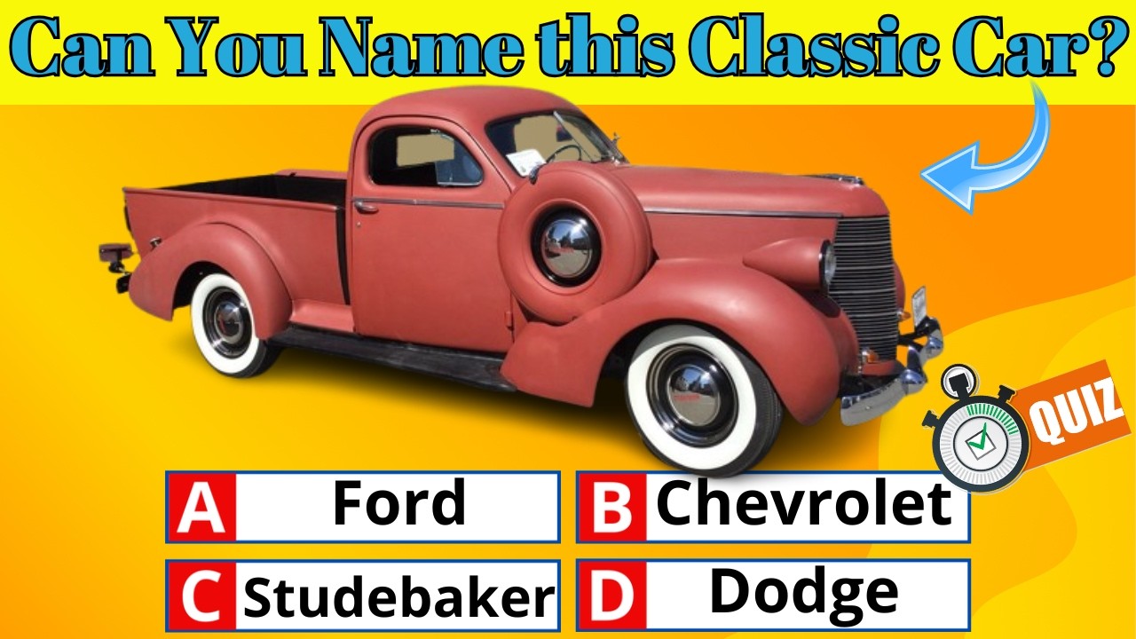 Can You Identify These 12 Classic Cars?
