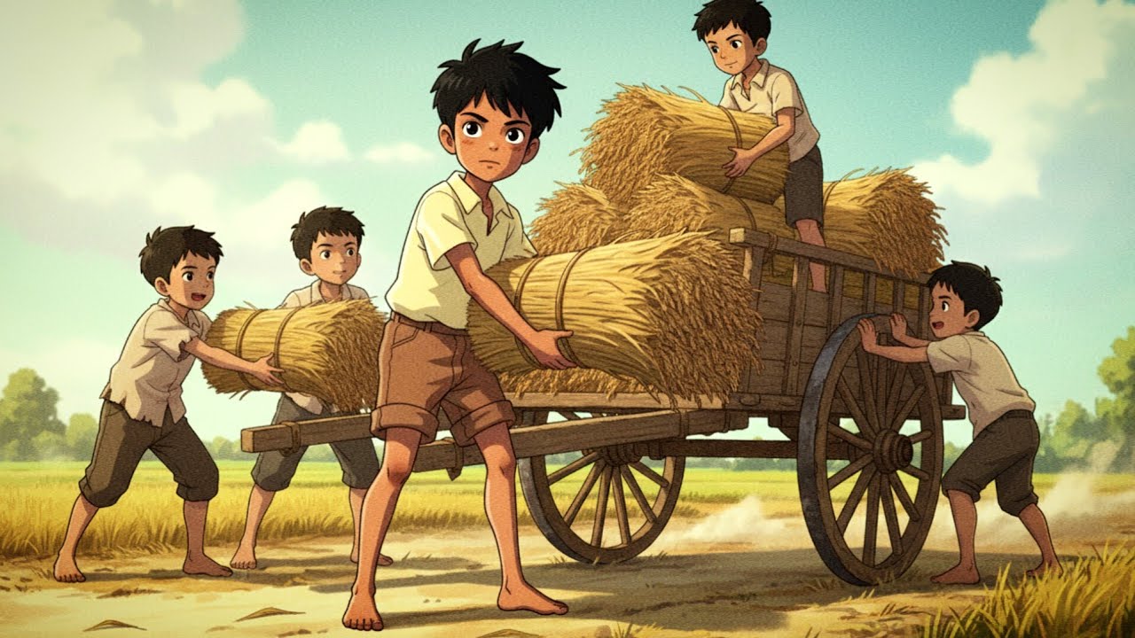 Ghibli Golden Harvest Morning 🌾 | Peaceful Village Life | Ghibli Inspired ASMR