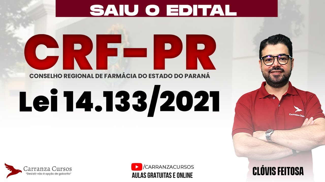 Concurso CRF-PR Lei 14.133/2021 Licitações e Contratos | Conteúdo para Prova