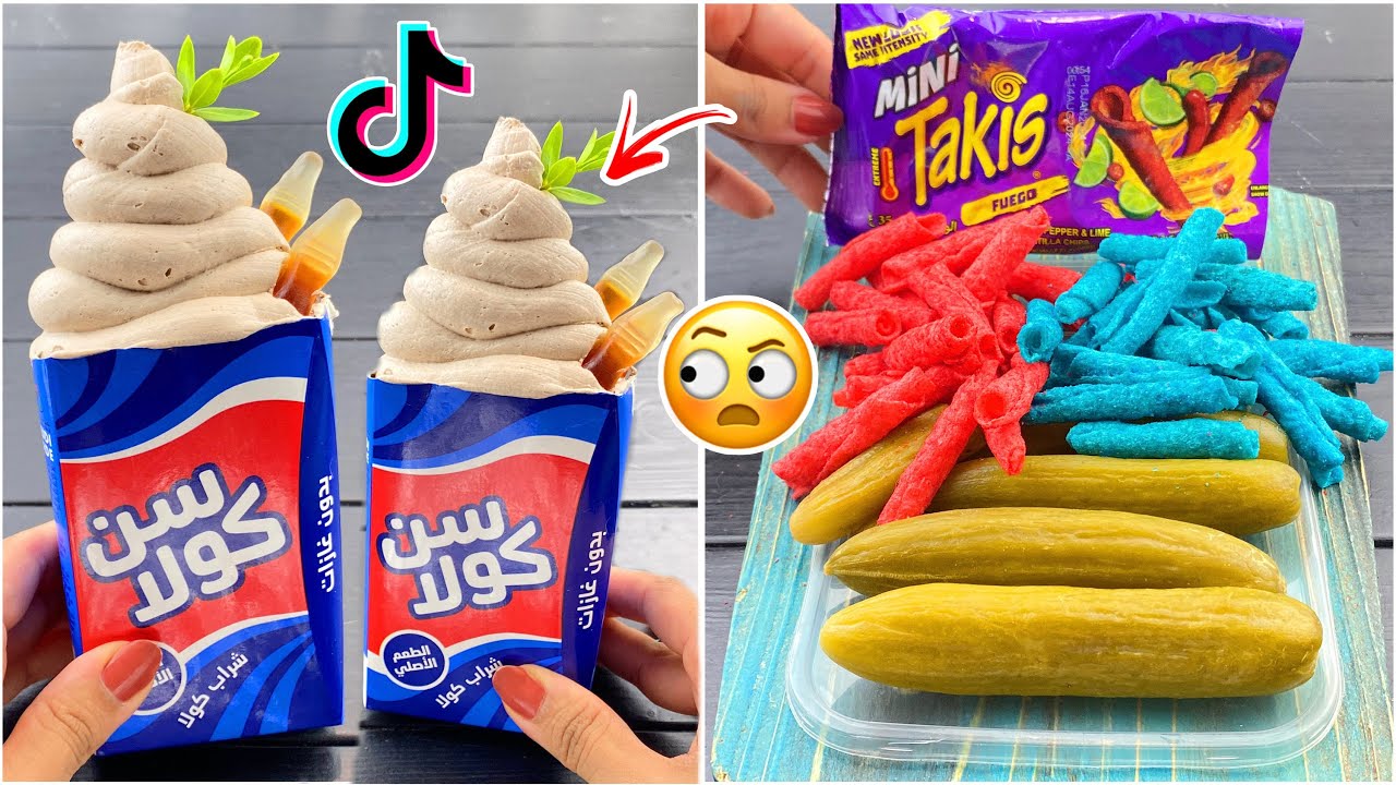 أغرب ترندات التيك توك😐! آيسكريم الكولا!!🤢💙❤️