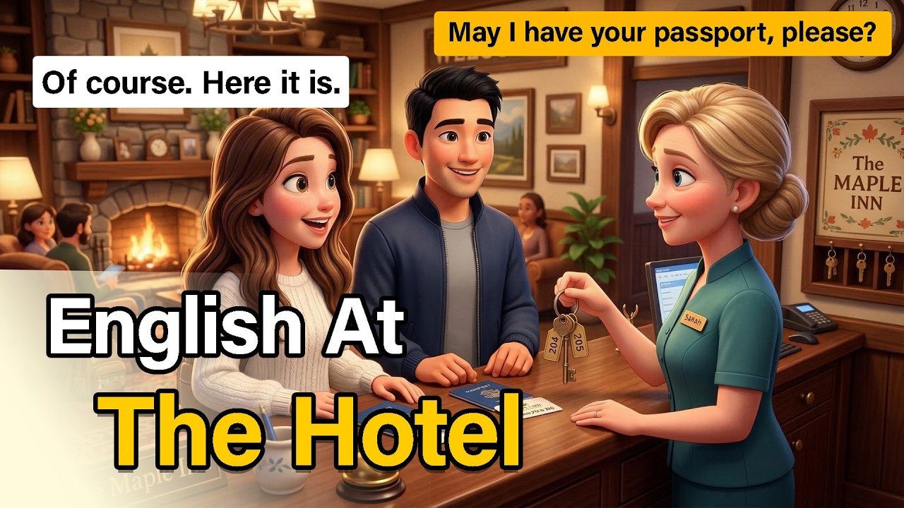 English Hotel vocabulary - Slow and Easy English For Beginners