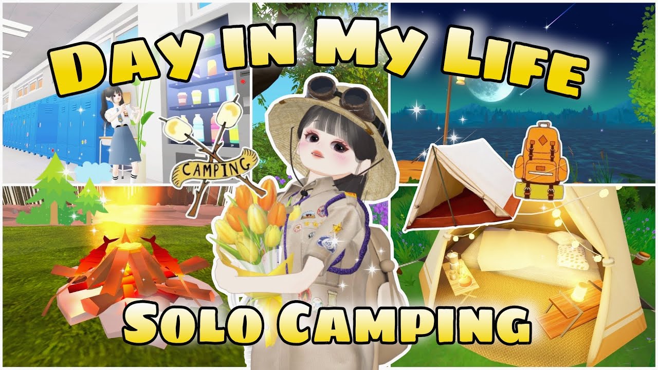 KESEHARIAN CAMPING SENDIRIAN || DAY IN MY LIFE || ZEPETO