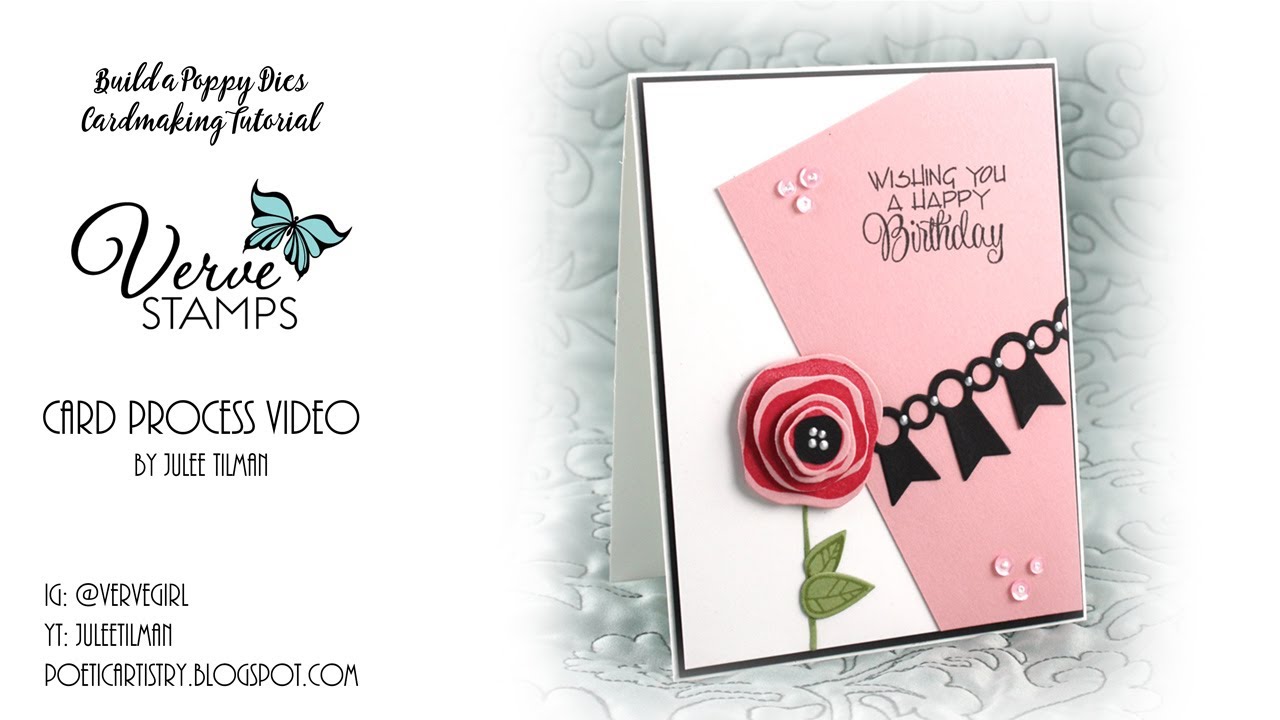 Verve Stamps - Build a Poppy Dies Demo