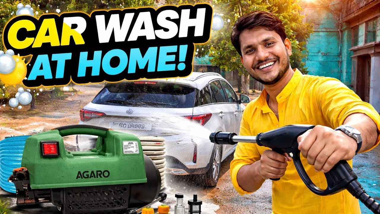 Save Money! Car Wash at Home with AGARO Pressure Washer | Full DIY Guide #agaro #carcare #carwash 