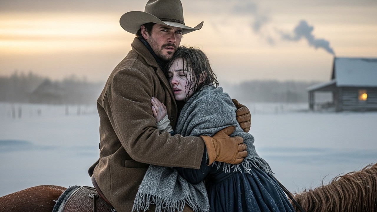 She Collapsed From Exhaustion In The Deep Snow, The Cowboy Carried Her Five Miles To His Cabin