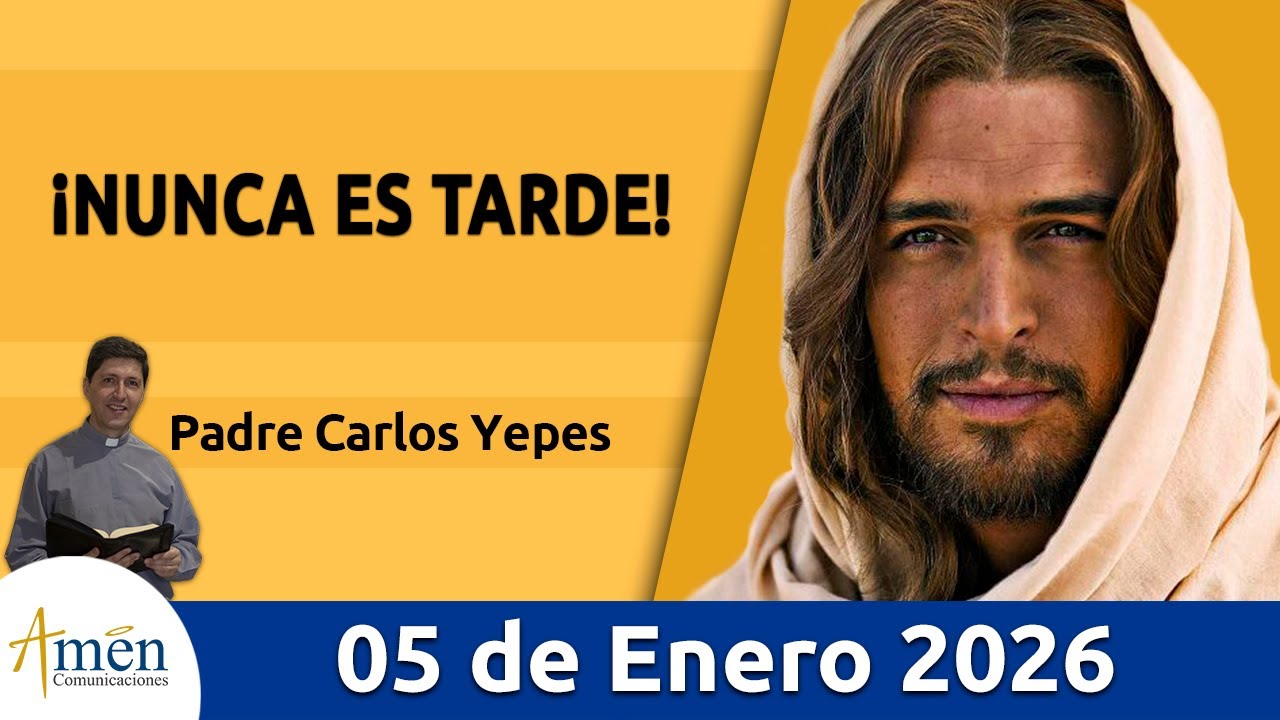 Evangelio De Hoy, Lunes 05 Enero 2026 #PadreCarlosYepes lMateo 4, 12-17. 23-25 | conversión interior