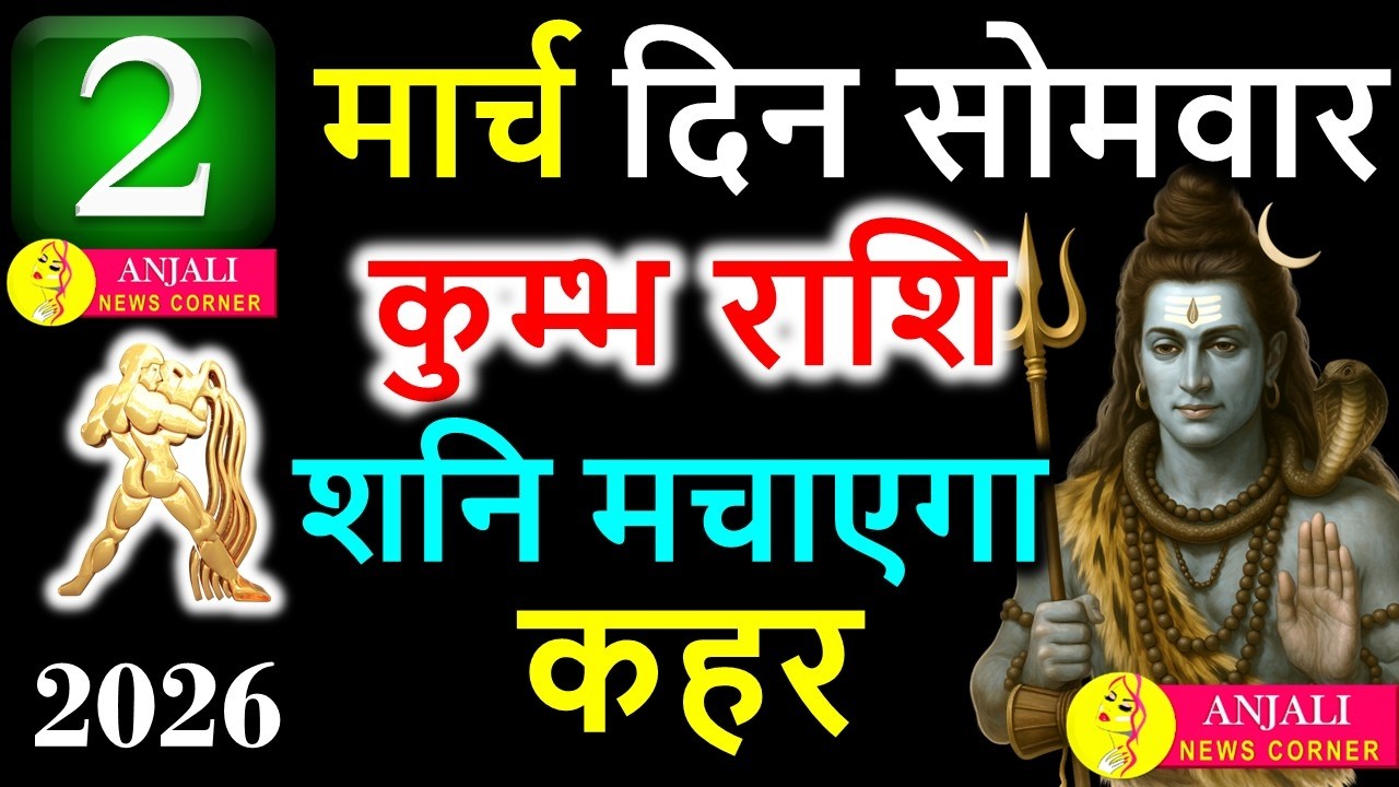 कुंभ राशि 2 मार्च 2026: आज मिलेगा चौंकाने वाला संकेत, बदल सकती है दिशा