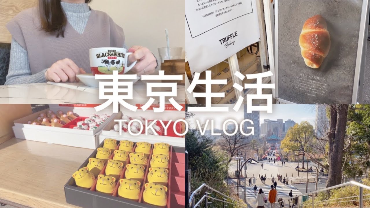 【東京vlog】冬天的上野公園散步走一圈/ 超人氣排隊白松露塩麵包 / 可跟添好運匹敵的港式飲茶 / 東京考生拜拜必去湯島天滿宮 / 門前仲町深川不動堂