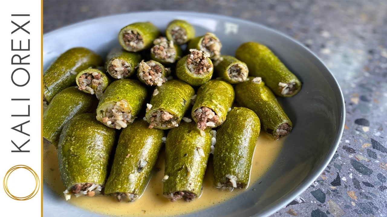 Super Chef Maria Fotiadou’s Greek Pork and Beef-Stuffed Zucchini Recipe | KALI OREXI