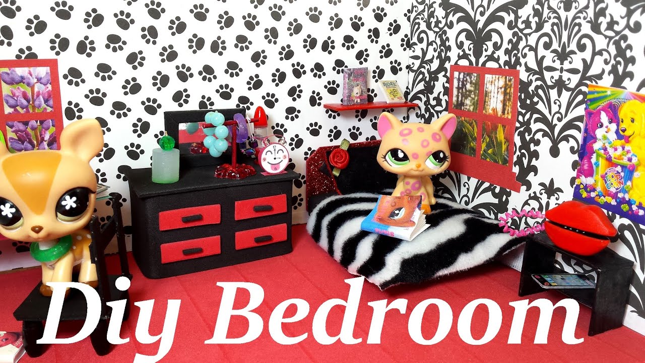 Unique DIY Bedroom Decor Ideas - for Minis!  LPS or Small Dolls - How to Make a Bedroom