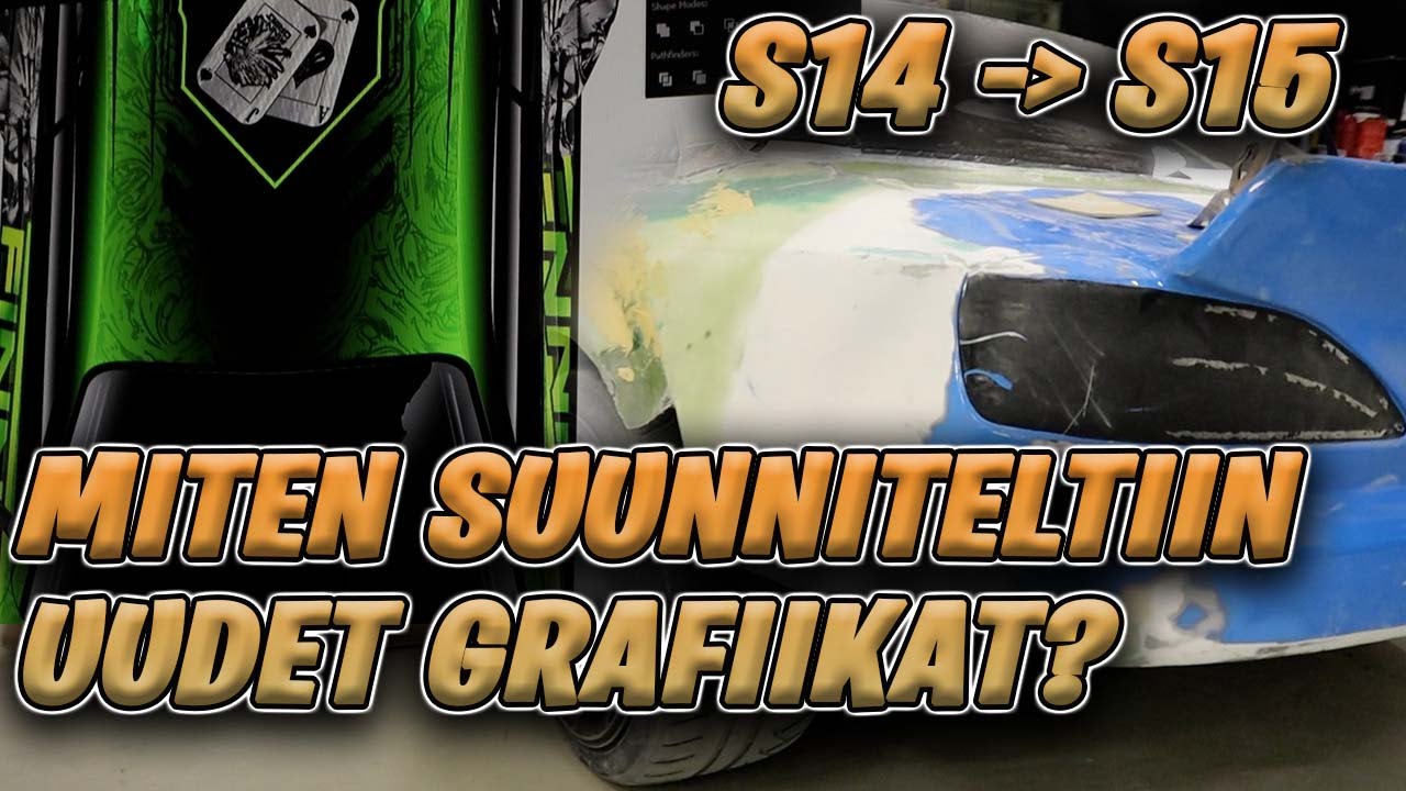 Miten rakennettiin S14 muutos S15 || uudet grafiikat ||#finndriftlife S22 ep1 offseason