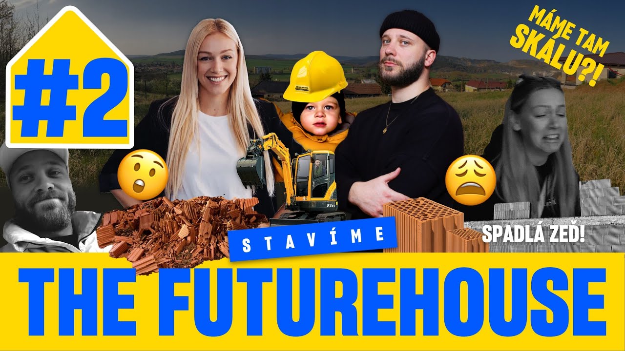 STAVÍME FUTUREHOUSE #2: Začátek stavby, problémy při výkopech a vichřice, co nám shodila štít!