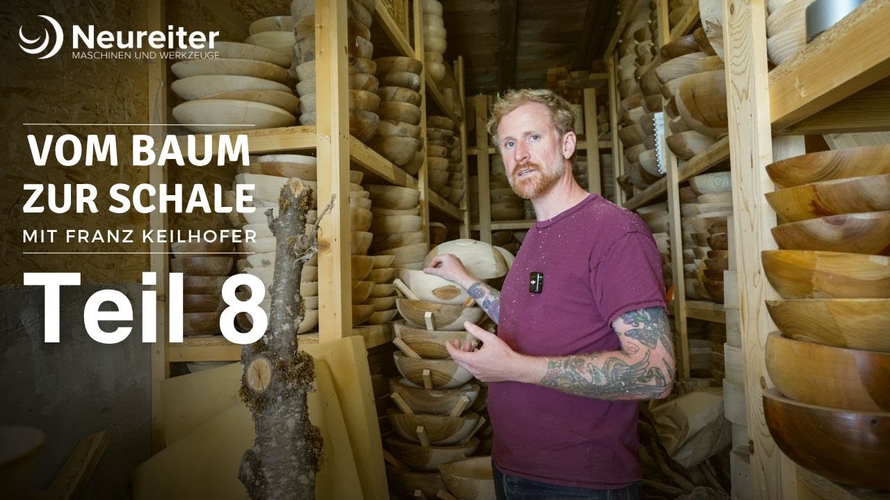 Gedrechselte Schalenrohlinge trocknen | Vom Baum zur Schale – Teil 8 | Mit Franz Keilhofer