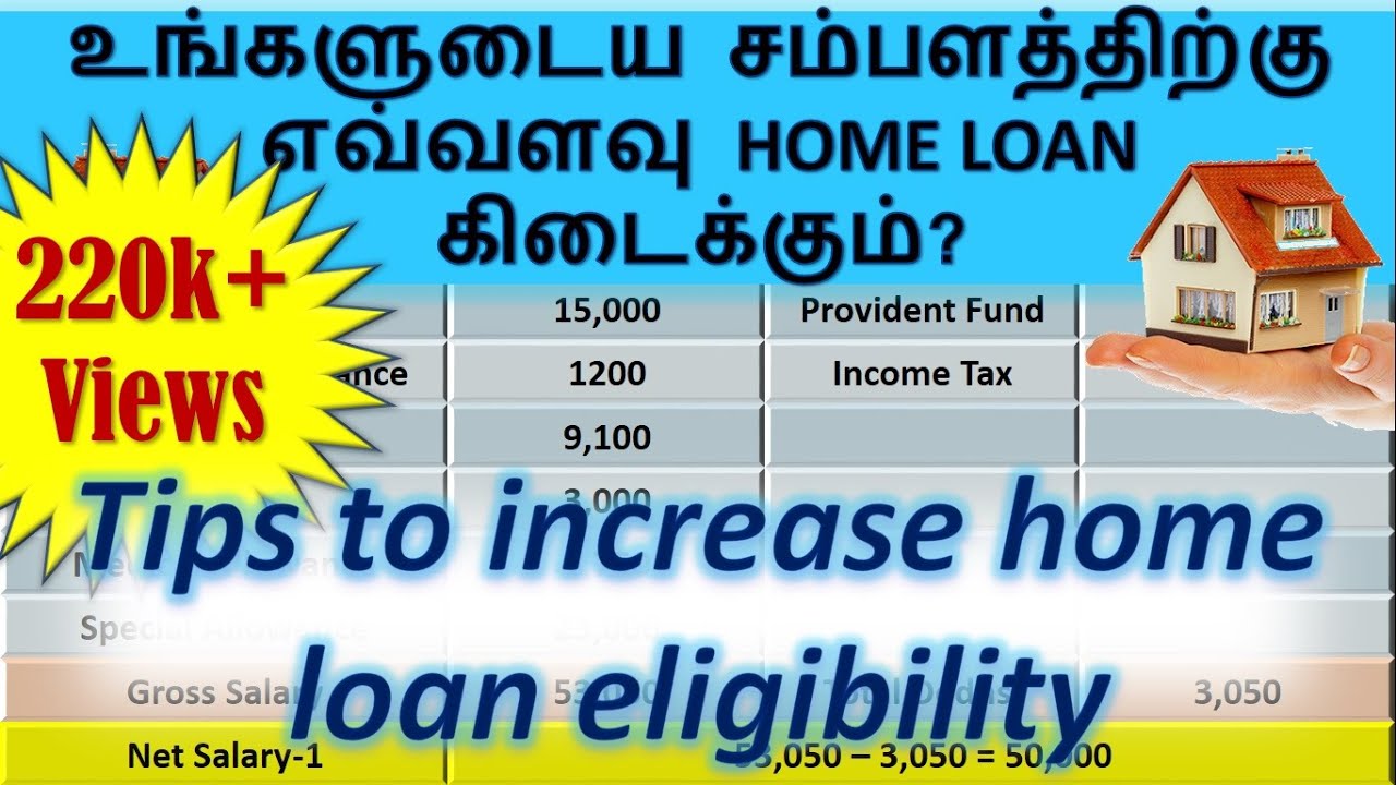 How much can I get as a home loan?(Tamil)| Tips to  increase your home loan eligibility |SM Edutalk