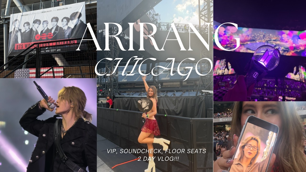 [ARMY VLOG] BTS CHICAGO NIGHT 1&2 CONCERT VLOG⟭⟬⁷ ARIRANG TOUR, VIP, FLOOR SEATS, SOUNDCHECK!