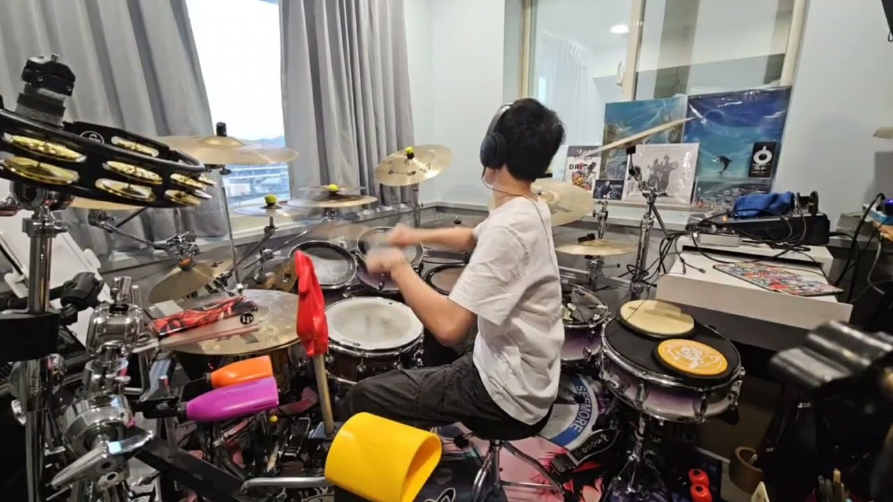 ROCK客-Wayne倫-假日練鼓日常-In The End Drum cover