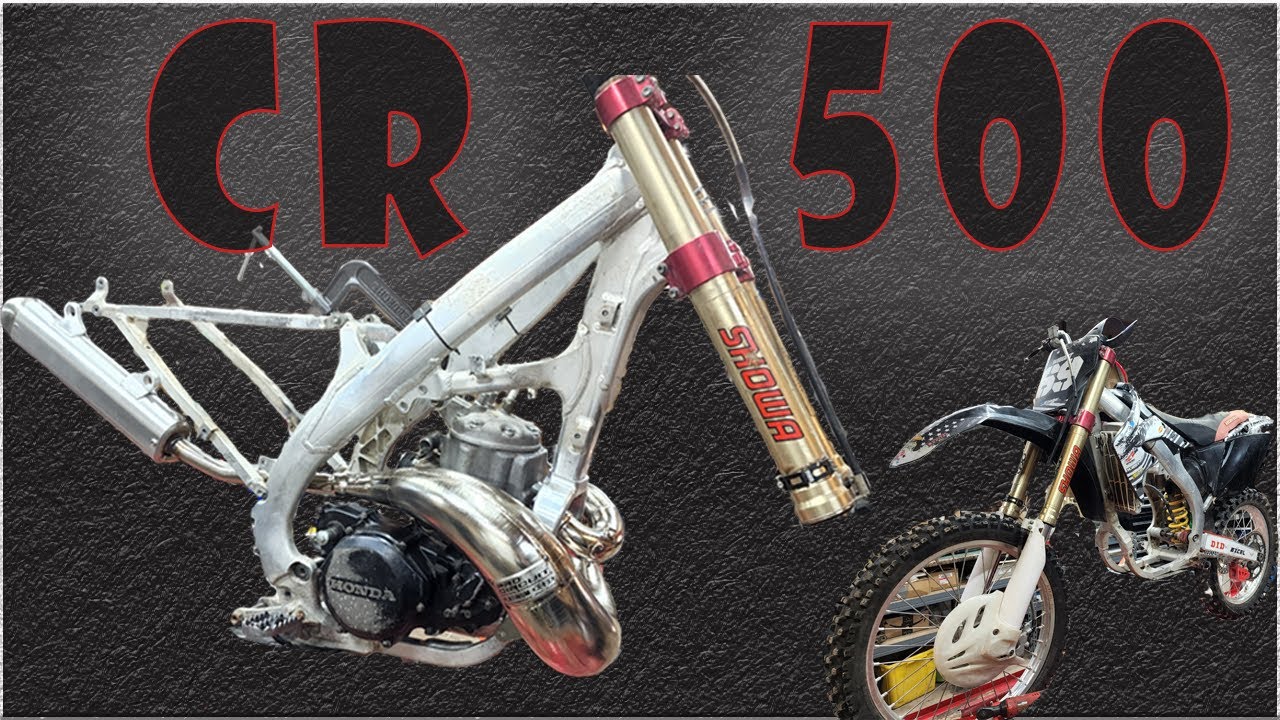 CR 500 Aluminum Frame Modification | Installing 1987 CR500 Engine in a 2005 CRF450 Frame