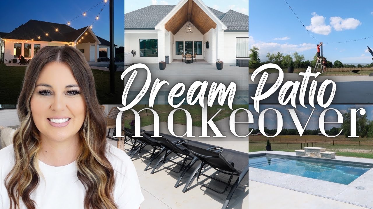 2023 NEW HOME DREAM PATIO MAKEOVER | NEW HOUSE PATIO MAKEOVER ON A BUDGET | PATIO MAKEOVER 2023