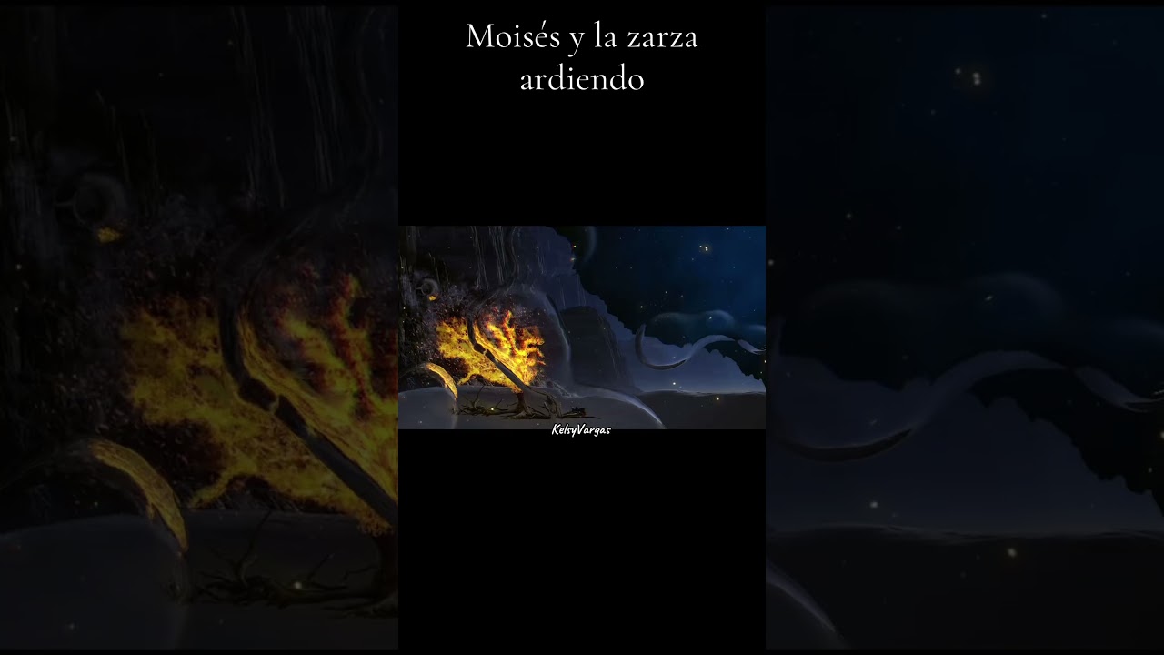 Mois&eacute;s y la zarza ardiendo #Exodo #Exodo3 #comenta #like #comparte #suscribete