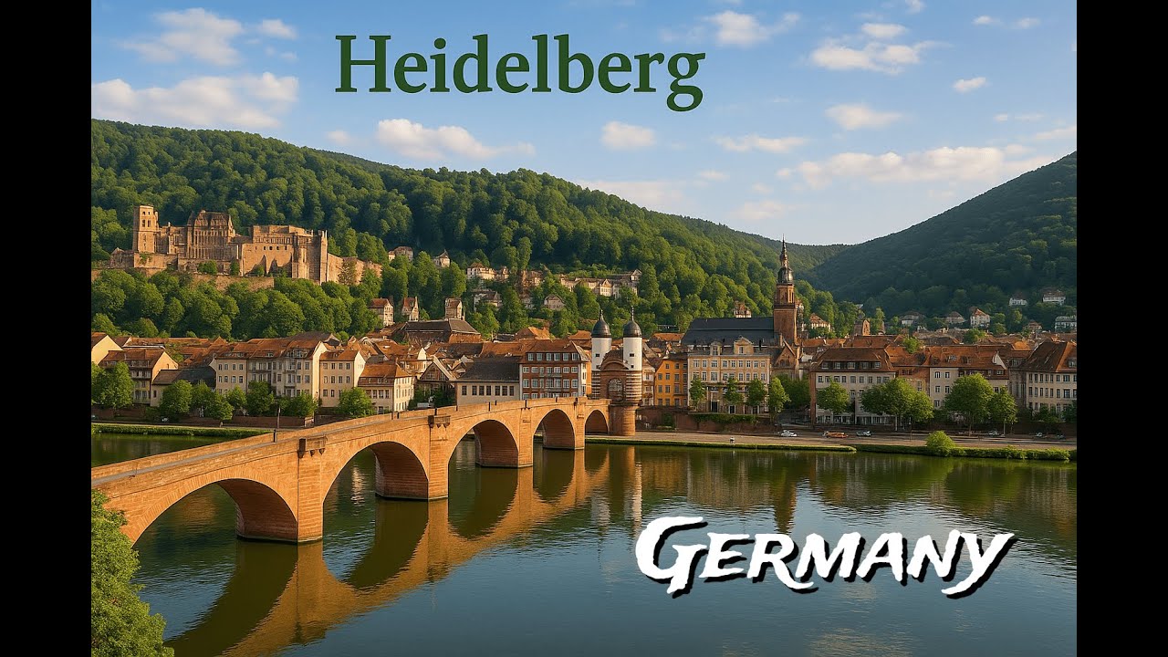Heidelberg / Germany / 4 K / Walking Tour