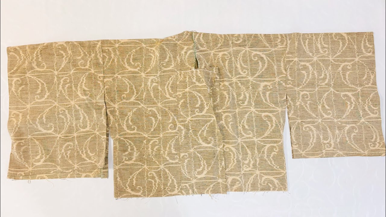 残った着物布で作るステキなタックブラウス♪ Transform your kimono into a beautiful tucked blouse