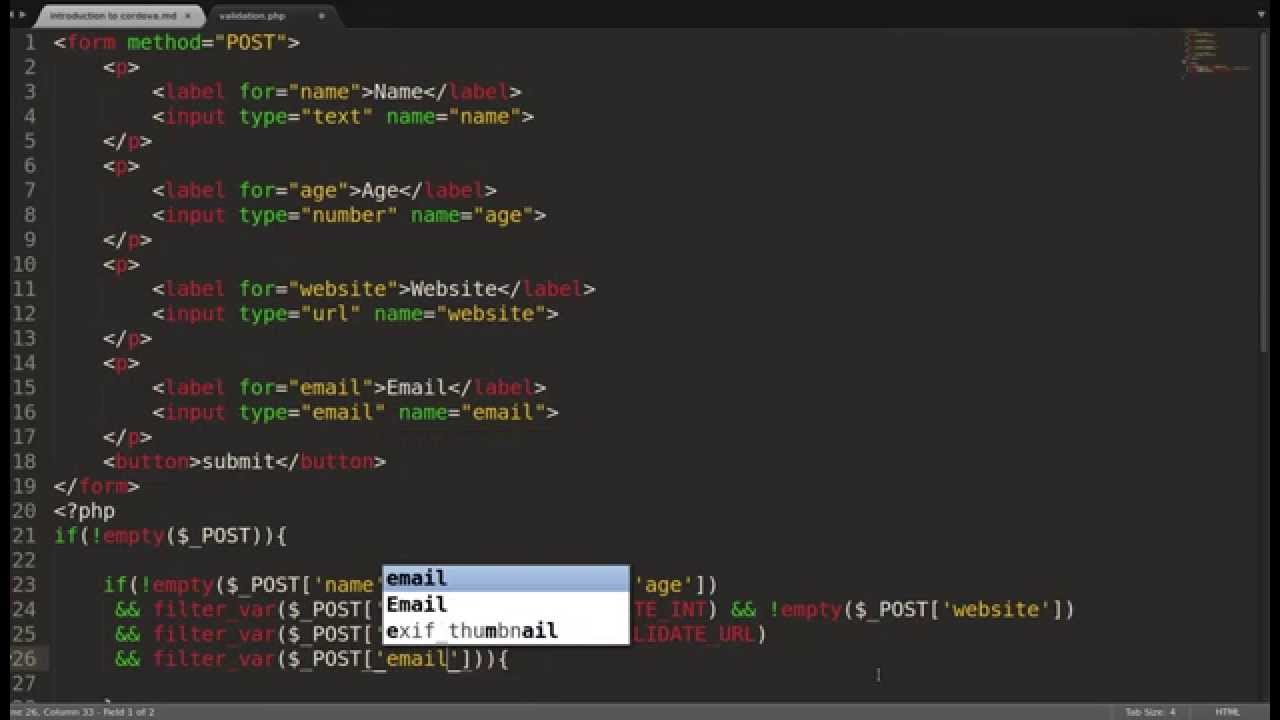 PHP Filters
