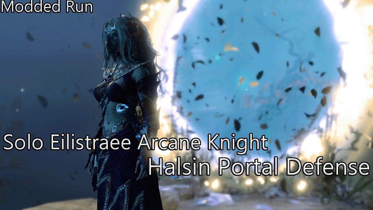 Solo Eilistaree Abjuration knight Halsin Portal Defense HM