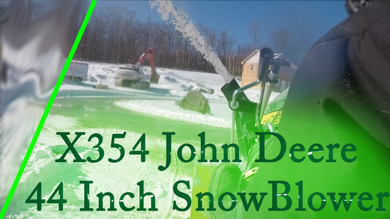 X354 John Deere Lawn Tractor / Mower . 44 Inch Snow Blower