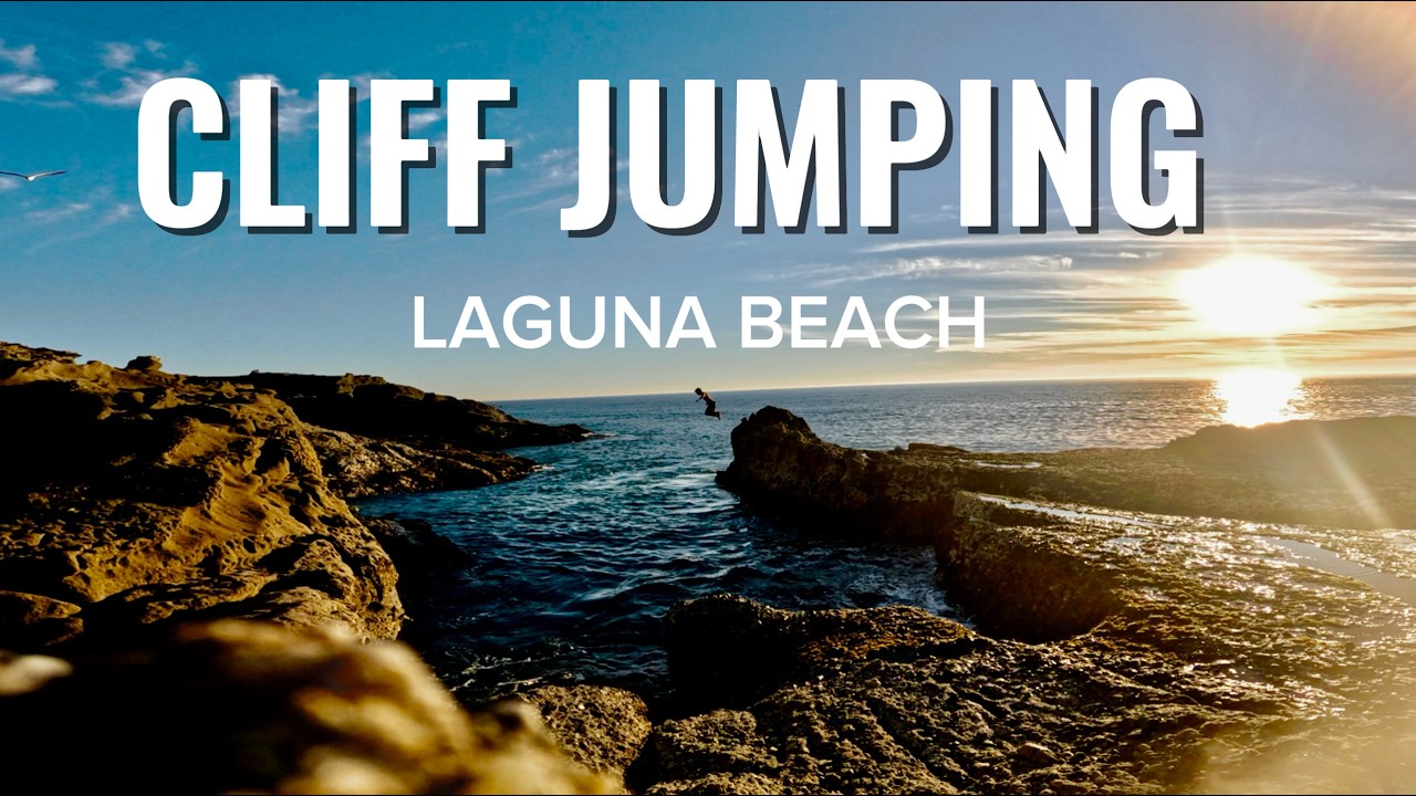 POV Cliff Jumping In Laguna Beach SoCal