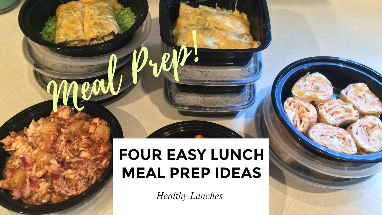 Weekly Meal Prep | Four Easy Lunch Meal Prep Ideas!