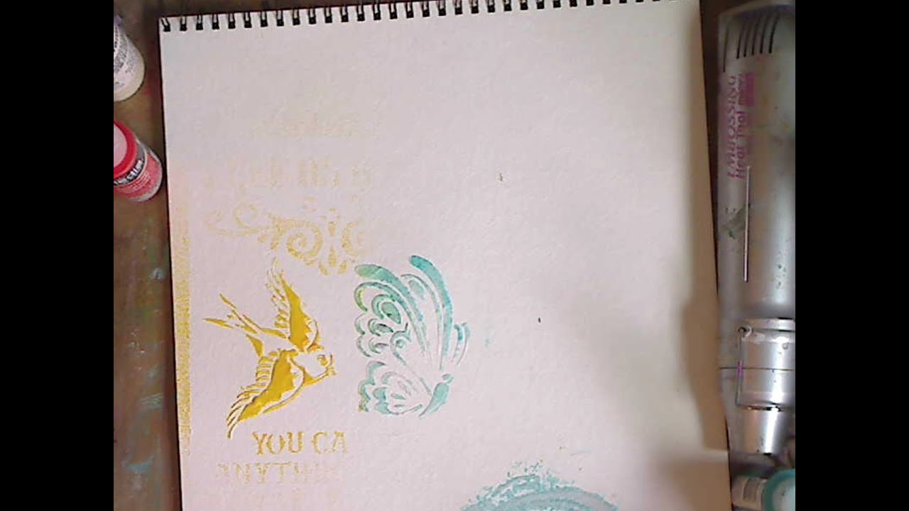 QUICK TIP- How to get Color on your Molding Paste w/ Stencils
