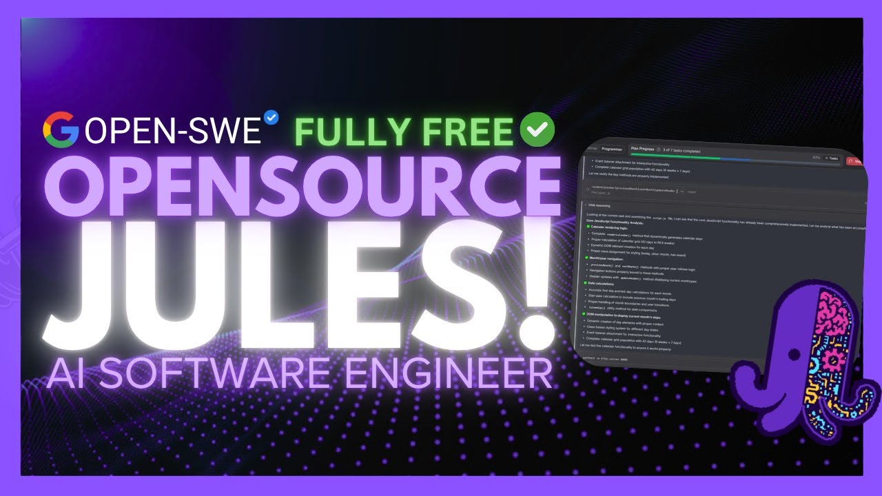Open-SWE: Opensource Jules! FULLY FREE Async AI Coder IS INSANELY GOOD!