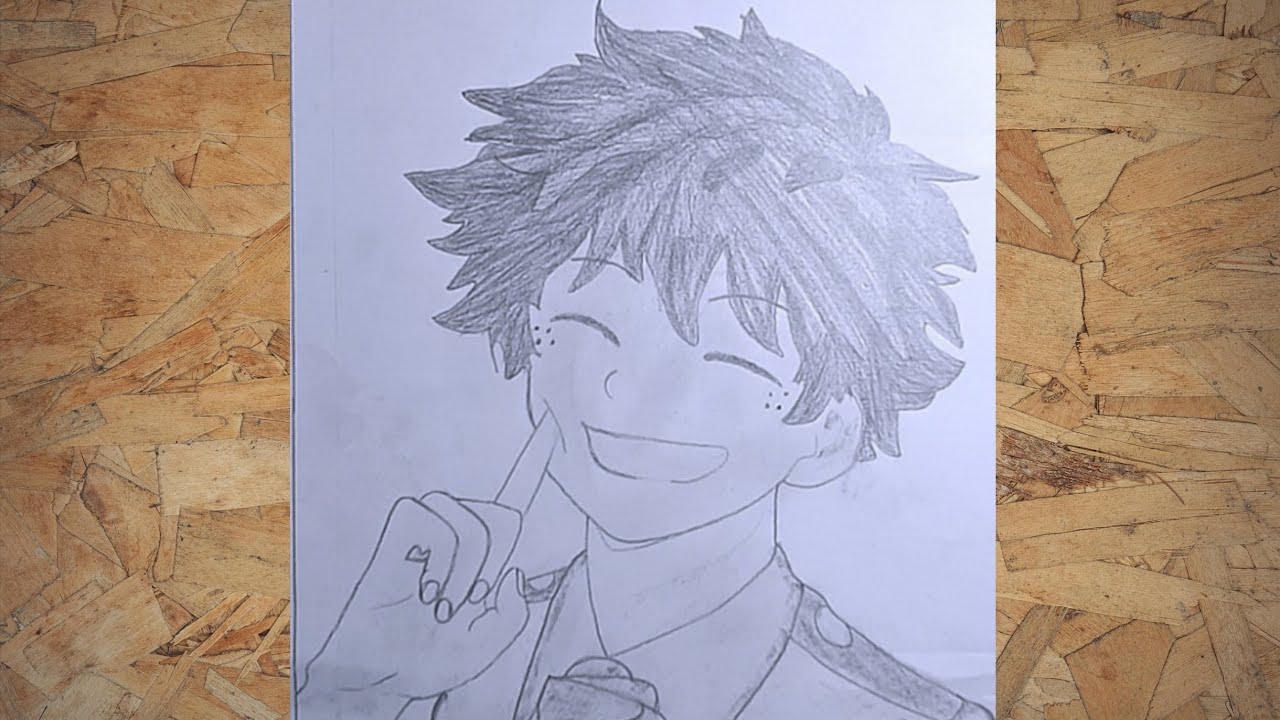 How I Drew Izuku Midoriya (Deku) | My Hero Academia Pencil Sketch ✏️ | Anime Drawing