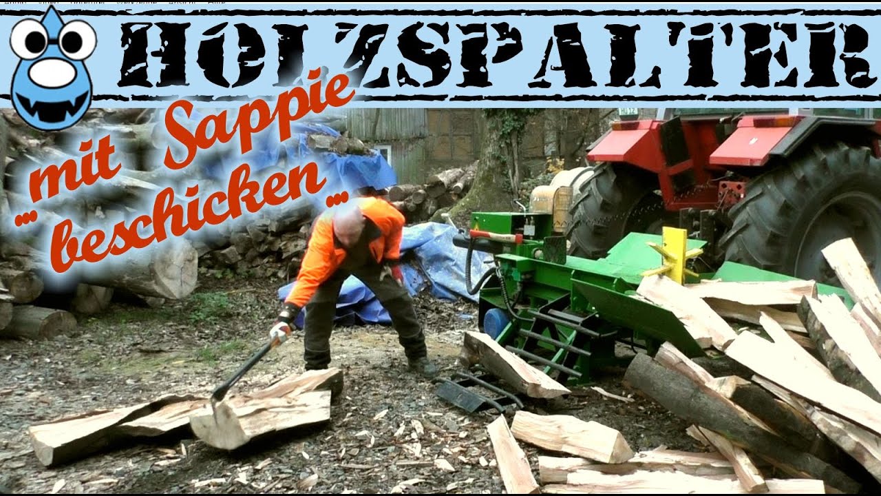 🪓Holzspalter mit 🪓Sappie beschicken🪓