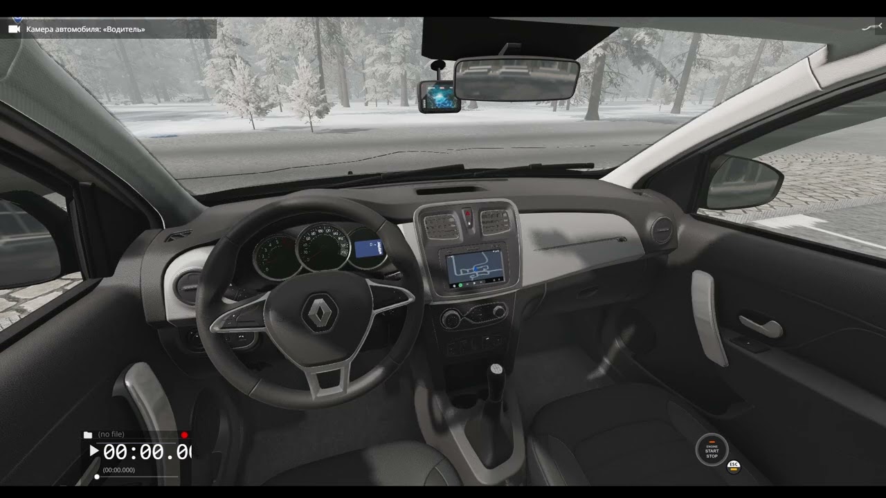 Обзор на лучший мод начала 2025 года Renault logan (beamng drive)