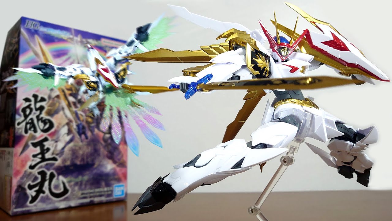 (龍王丸が高等身アレンジでプラモ化！鳳王形態へ変形！ホログラム加工のエフェクト＆プラスチックシールを採用！)HG Amplified IMGN 龍王丸　レビュー
