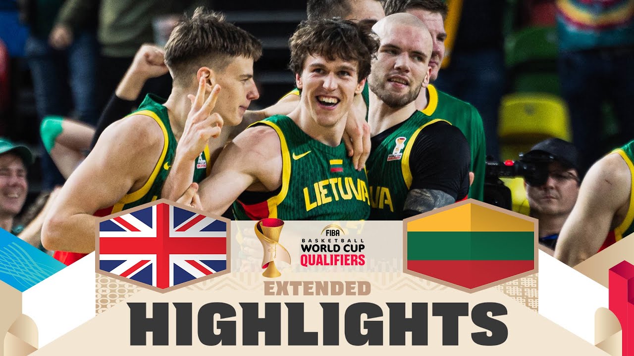 Great Britain 🇬🇧 v Lithuania 🇱🇹 | Extended Highlights | FIBA Basketball World Cup 2027 European QF