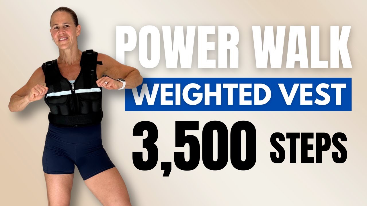 Weighted Vest Power Walk 3,500 Steps Burn Calories & Build Strong Bones