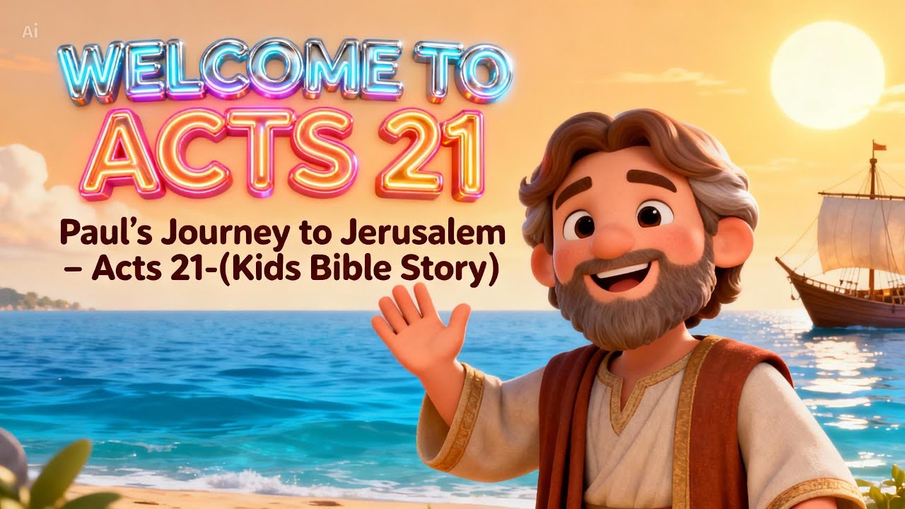 🌟 Paul’s Journey to Jerusalem – Acts 21 (Kids Bible Story) 🌟